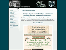 Tablet Screenshot of crabillhomestead.org